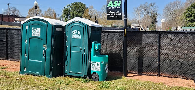 Boggero's Portable Toilets LLC - exterior view of luxury portable restroom trailer in Rock Hill, South Carolina