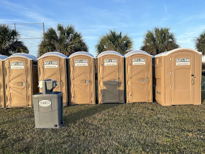 Rent-A-John - exterior view of luxury portable restroom trailer in Concord, North Carolina